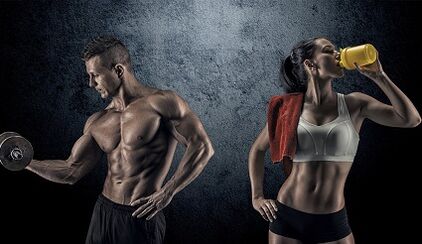 Reihe von Übungen zum Abnehmen